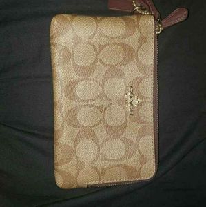 Brown Coach Wristlet